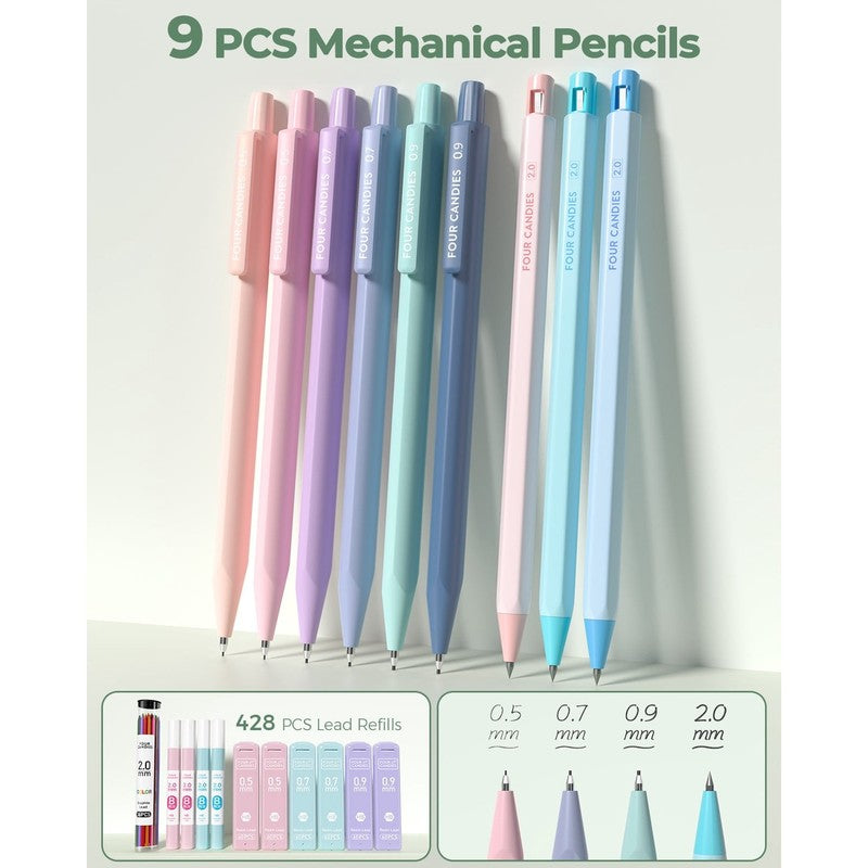56 PCS Aesthetic Supplies with Pencil Case, 6 Multicolor Pen, 12 Pastel Highligh5