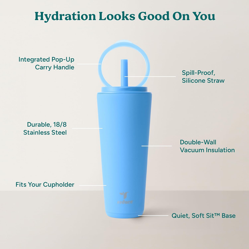 32oz Stainless Insulated Tumbler Spill Proof Flip Lid Cold 32H3