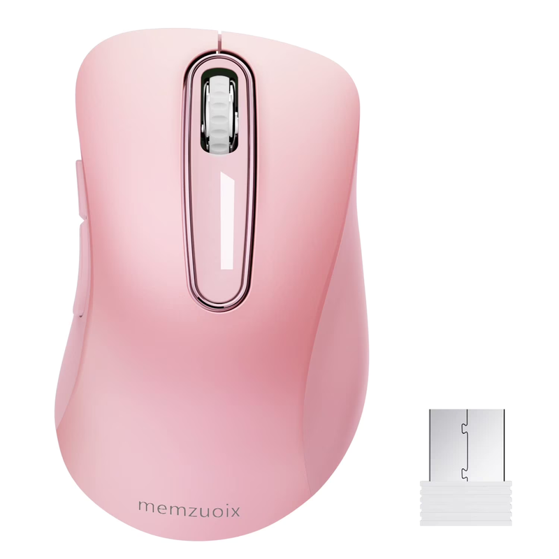 Pink Wireless Ergonomic Mouse 1400 DPI 5 Button USB Nano for PC Laptop Mac2
