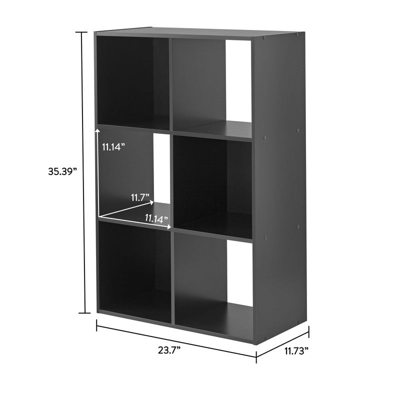 6 Cube Storage Organizer, Black6