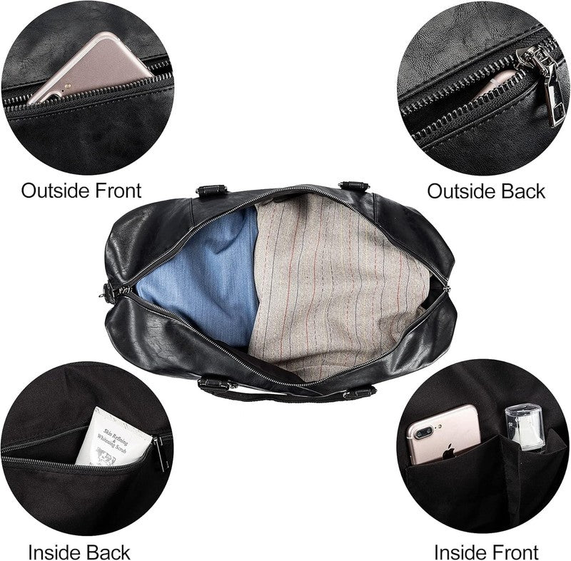 Weekender Overnight Bag Carry on Bag Travel Bag with Shoe Pouch2