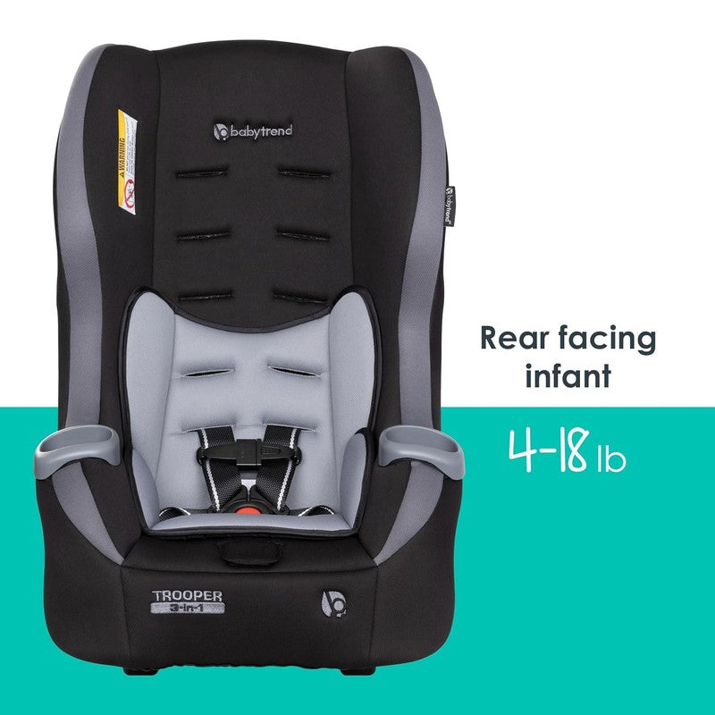 Trooper 3-In-1 Convertible Car Seat, Dash Black3