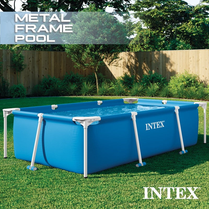 7.2ft Rectangular Frame Above Ground Splash Swimming Pool Outdoor1
