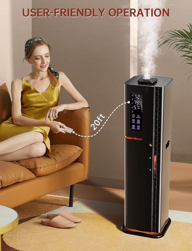 2.64Gal Warm Cool Mist Humidifier Large Room Bedroom Top Fill Quiet 3 Modes8