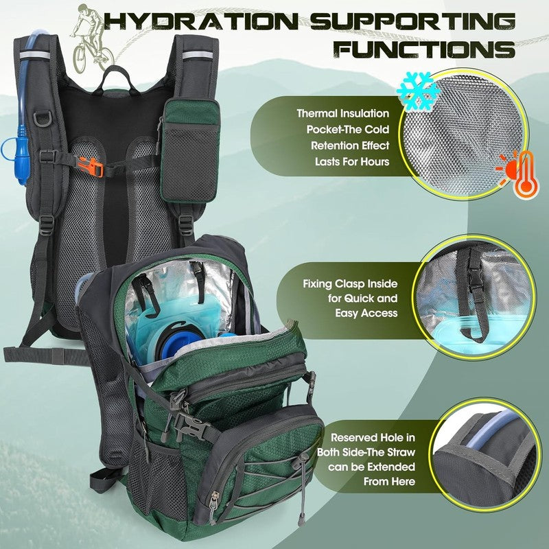 Hydration Backpack with Water Bladder, 18L Lightweight Hiking Backpack for Women1