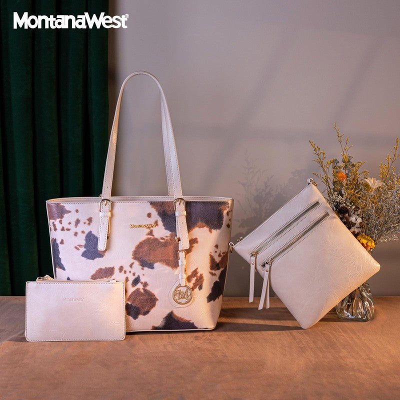 Purses for Women Tote Bag 3Pcs Set Leopard Print Satchel Handbags3