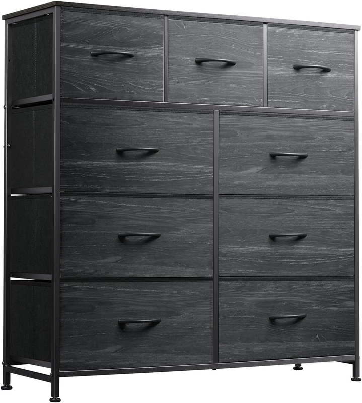 9 Drawer Dresser, Fabric Storage Tower for Bedroom, Entryway, Closet, Tall Chest10
