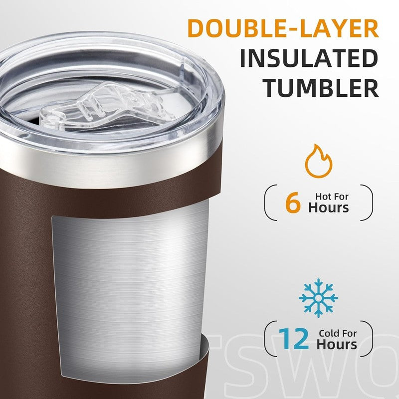 20oz Stainless Steel Tumbler 12 Pack Vacuum Insulated Coffee Cups1