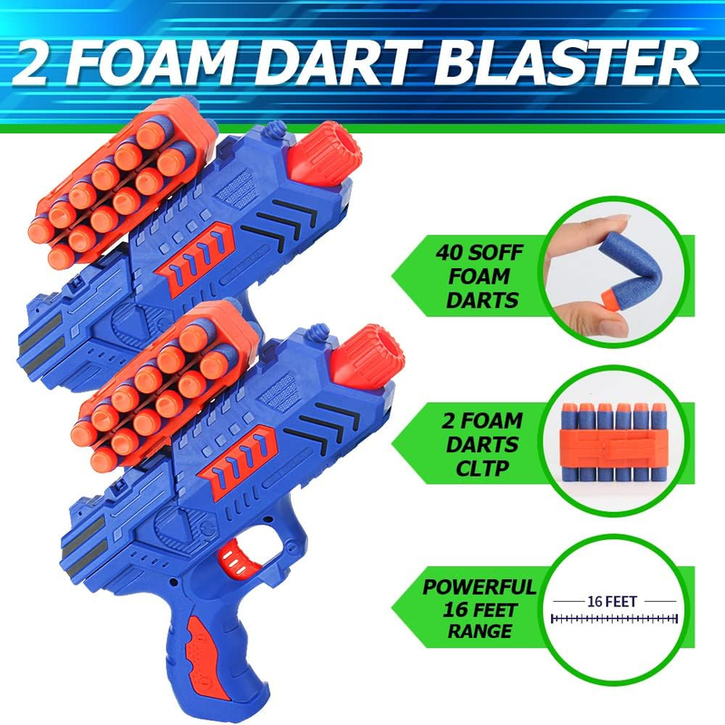 Digital Shooting Targets with Foam Dart Toy Gun, Electronic Scoring Auto Reset 42