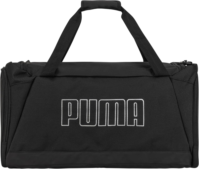 Accelerator Duffel Bag with Removable Strap & Shoe Pocket, Black/Silver, Size2