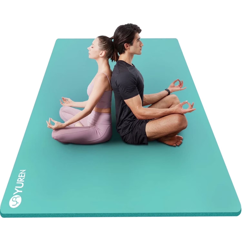 Extra Large Yoga Mat 78"X51" Thick 1/2" NBR Foam Exercise Workout Mats for Home10