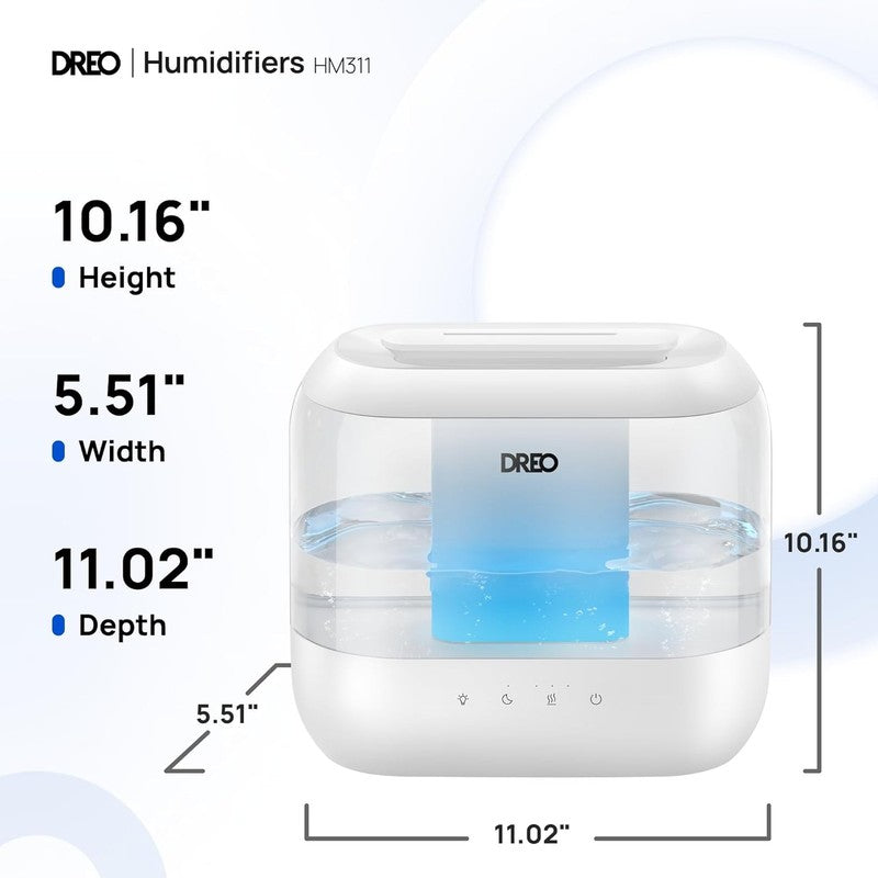 Humidifier 4L Top Fill Quiet 36H Cool Mist for Bedroom Baby Plants9