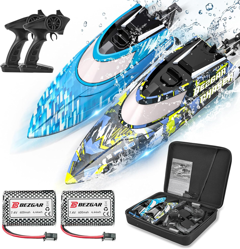 Fast RC Boat 2 Pack 12 Inch 30 KPH Waterproof Remote Control Boats Kids Gift9