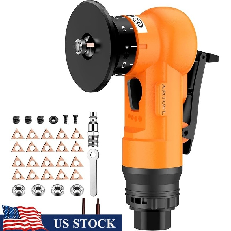 Pneumatic Chamfering Tool Mini Air Tool 30000 RPM W/ 20 Blades Adjustable Depth0