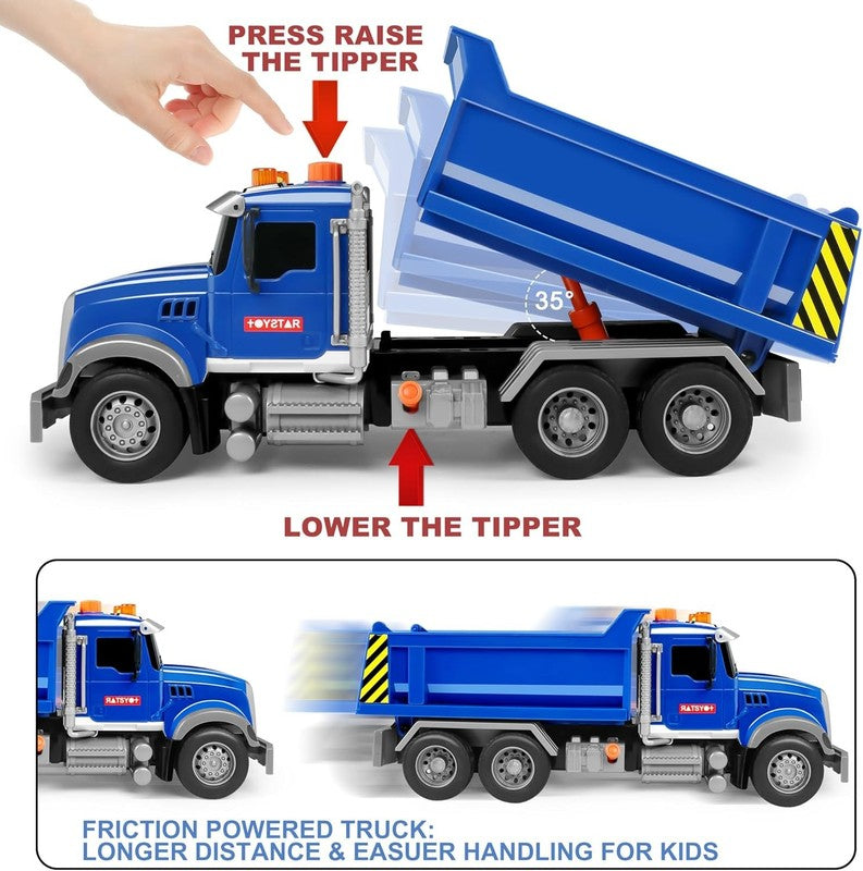 Toddler Trucks Toys for Boys Age 3 5,Big Dump Truck with Lights and Sounds,Kids 1
