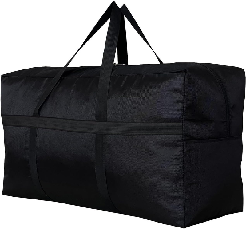 Extra Large Storage Duffle Bag for Travel, Black Oversized Giant Big Traveling D10