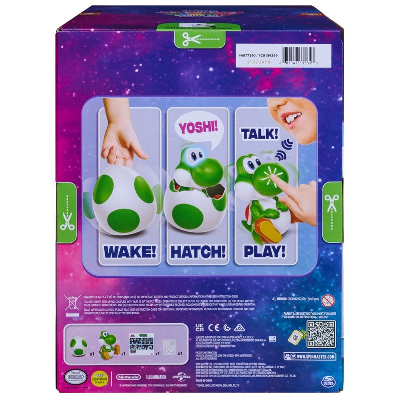 Hatchin' Yoshi Figure – Interactive Super Mario Galaxy Toy for Kids Ages 4+9