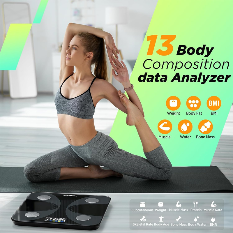 Smart Body Weight & Fat Scale with App Sync, Large Display, FSA&HSA Eligible2