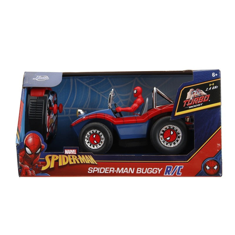 Jada Spider Man Buggy RC with Non Removable Spider Man Figure – 7", Turbo Button6