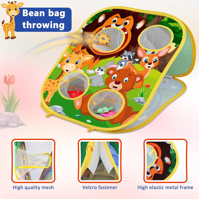 Animal Bean Bag Toss Game Kids Outdoor Family Party Birthday Christmas Gift1