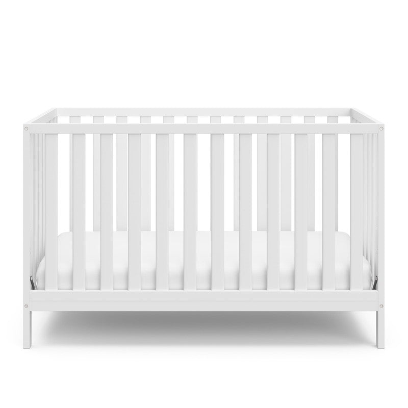 Sunset 5-In-1 Convertible Baby Crib, White2
