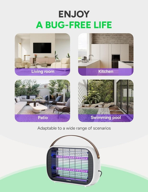 Indoor LED Bug Zapper, 10 Year Lifespan, Energy Efficient Fly Trap   MA015B4