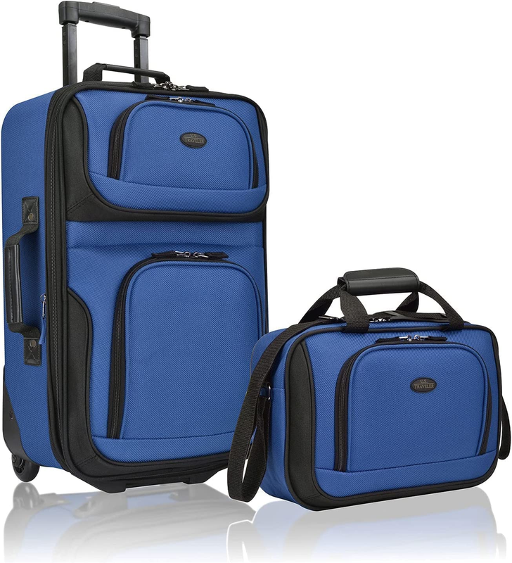 Rio Softside Expandable Carry On Rolling Luggage, Royal Blue, 2 Wheel Set0