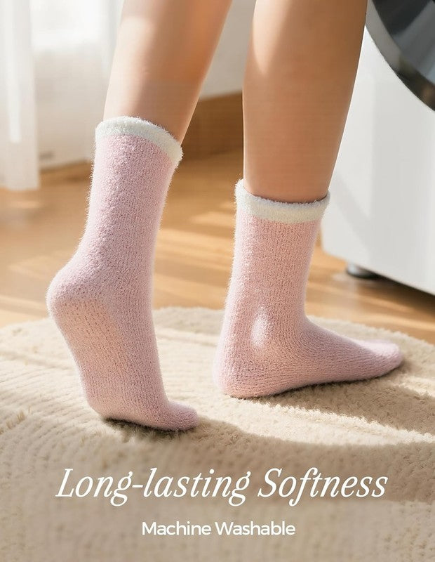 Warm & Cozy Gifts for Women, Stocking Stuufers, Fluffy Fuzzy Plush Sleeping Slip5