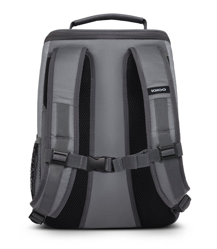 Laguna Soft Sided Cooler Backpack, 24 Can Capacity, Gray Twill with Ibiza Blue4