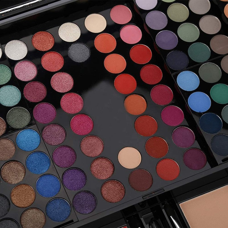 190 Colors Cosmetic Make up Palette Set Kit Combination with Eyeshadow Facial Bl3
