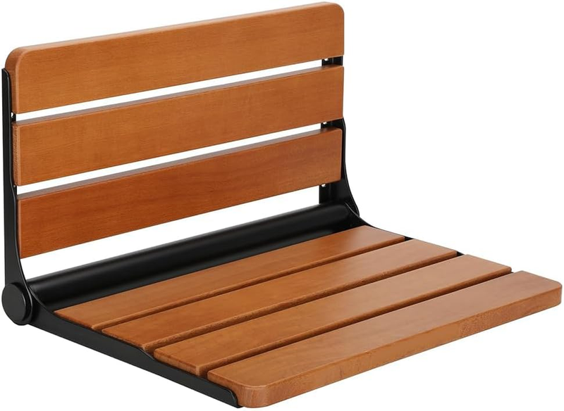 16" Foldable Wall-Mount Shower Seat Bench 400lb Max Small Shower Space6