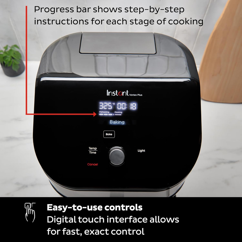 Vortex plus 6QT Air Fryer with Odor Erase Technology,6-In-1 Functions That Crisp7