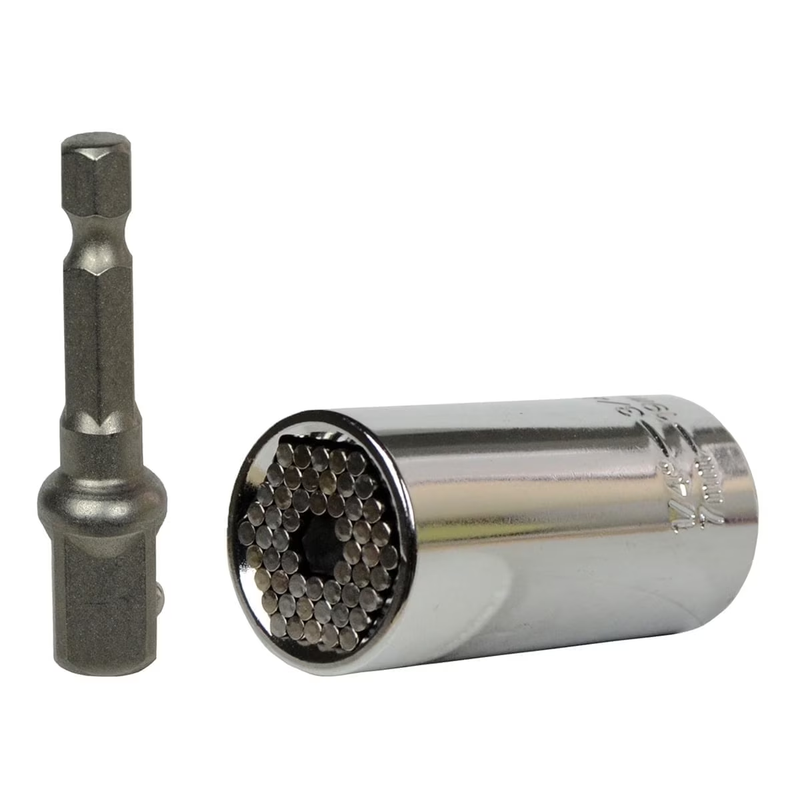 7Mm 19Mm 2 Piece Universal Socket Set with 1/4 In Hex Socket Adapter4