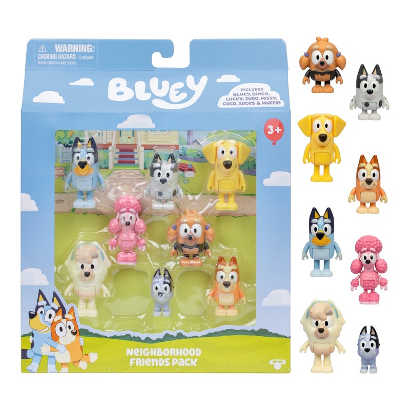 Neighborhood Friends 8 Pack, 2 2.5 Inch Articulated Figures, Toys for Kids 3 6 Y8