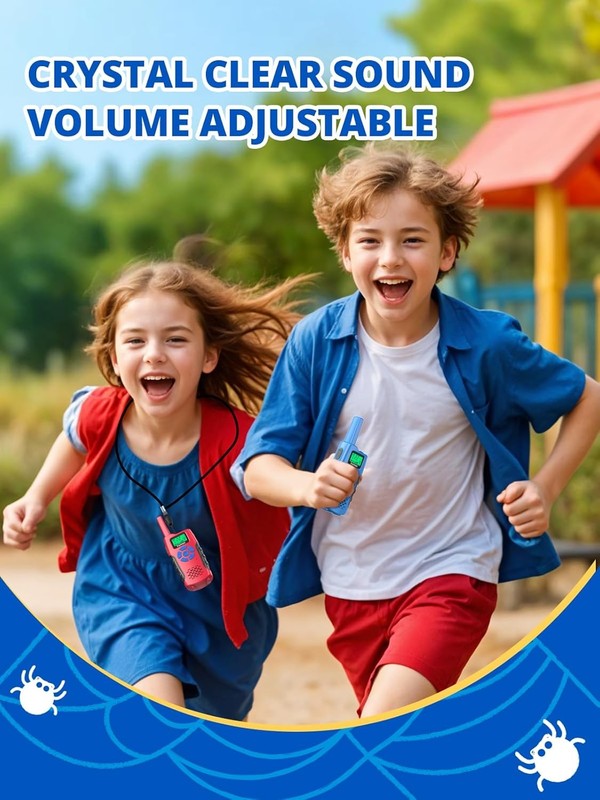 Kids Walkie Talkies 3 Pack Rechargeable Toy Radios Long Range 3 12 Gift3