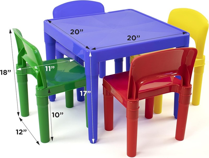 Primary Plastic Activity Table & 4 Chairs2