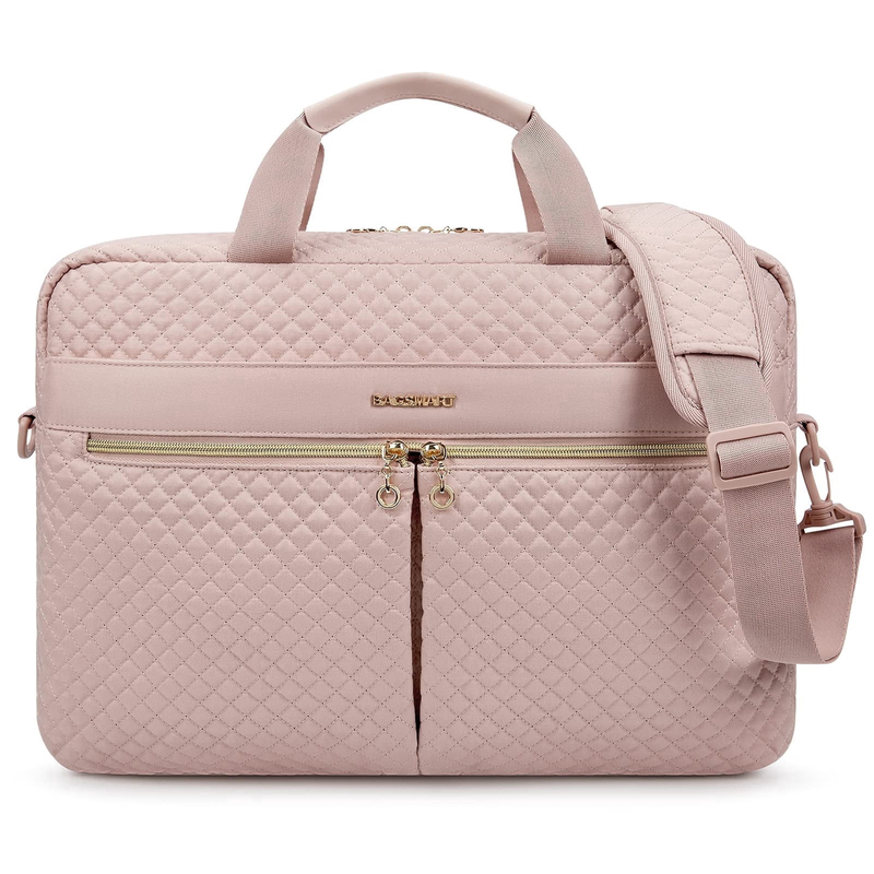 17.3 Inch Laptop Briefcase Messenger Bag Business Travel Shoulder Bag Pink9