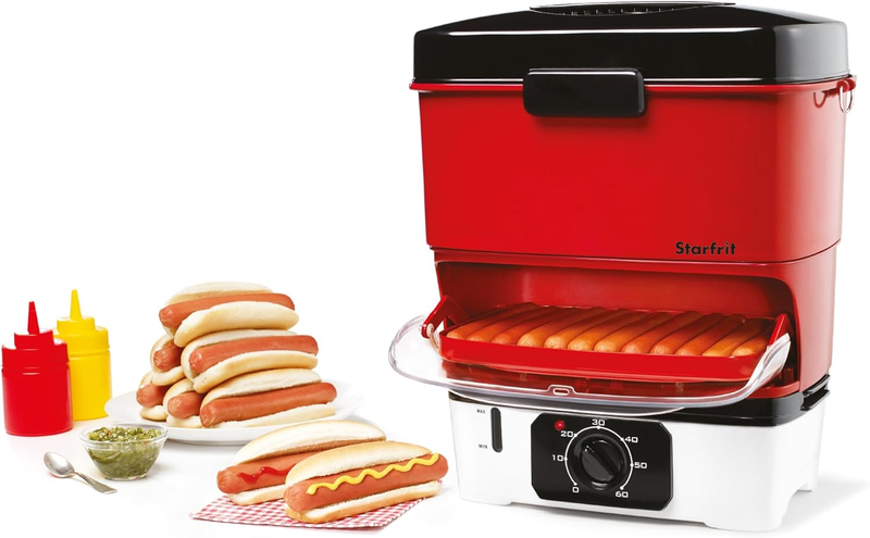 Electric Hot Dog Steamer 12 Dogs Cooker Nestable Easy Storage10