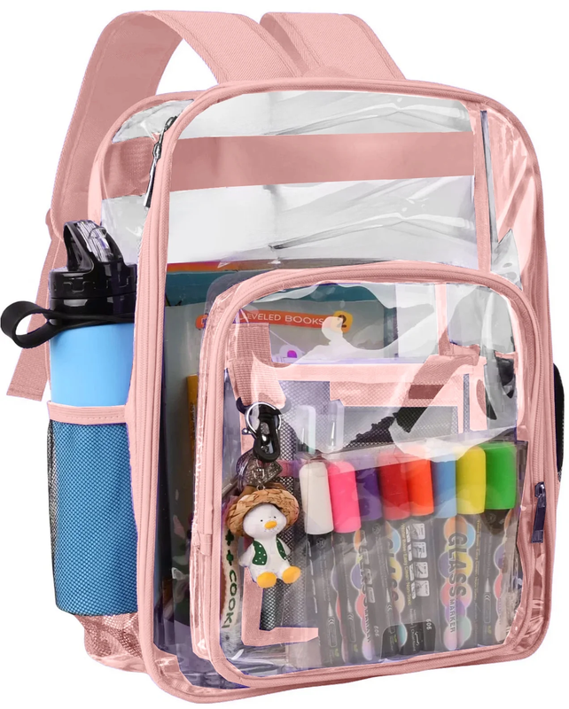 Waterproof Clear Backpack Heavy Duty PVC Transparent Large Capacity Backpack wit7