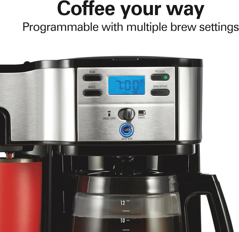 12 Cup Programmable Drip Coffee Maker & Single Serve Machine, Black5