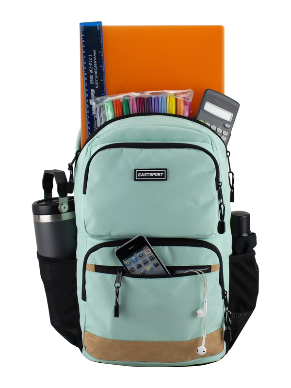 Unisex Aurora Core 17" Backpack Laptop School Bag Yucca Mint6