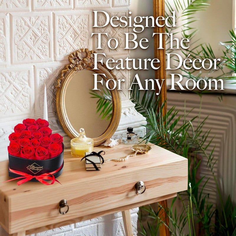 16 Flower Forever Heart Shape Box   Preserved Roses Gift for Her, Preserved Flow5