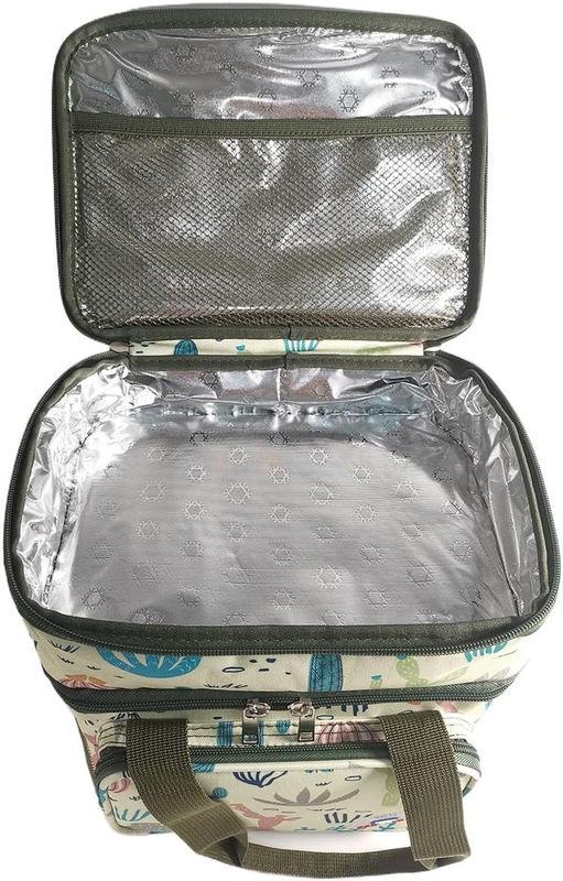Double Decker Insulated Lunch Bag 14L Cactus Cooler for Men & Women8