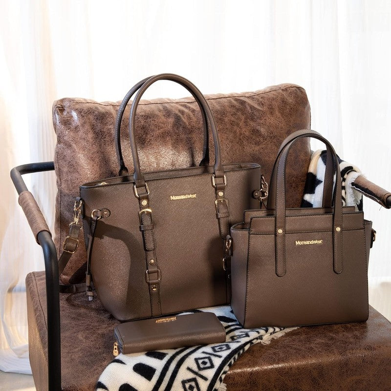 3PCS Purses for Women Tote Bag and Wallet Set Shoulder Satchel Handbags1