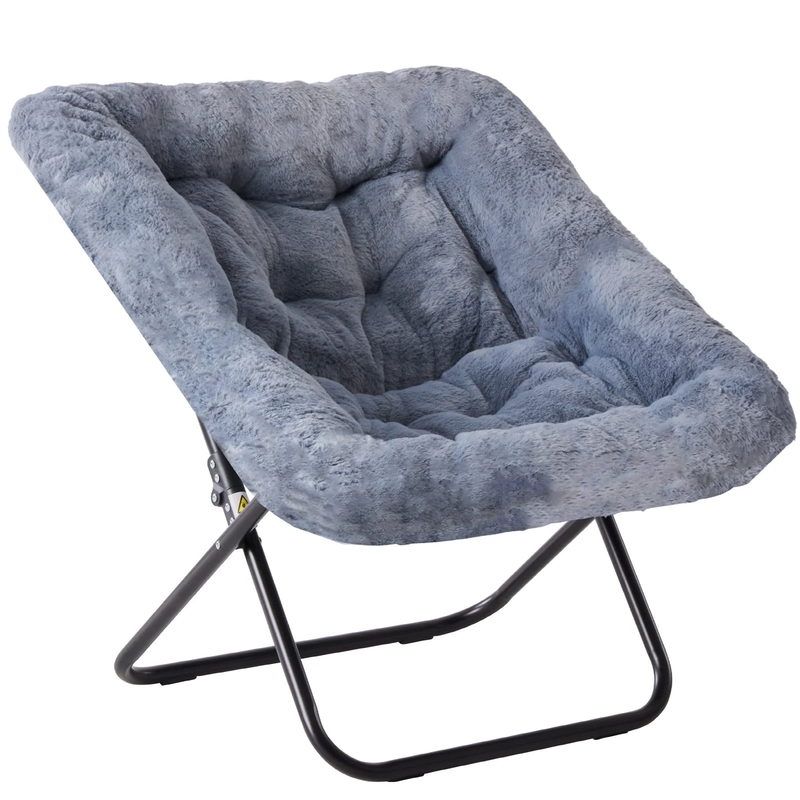 Comfy Chair for Adults, Soft Faux Fur Folding Lounge for Bedroom Living Room Dor10