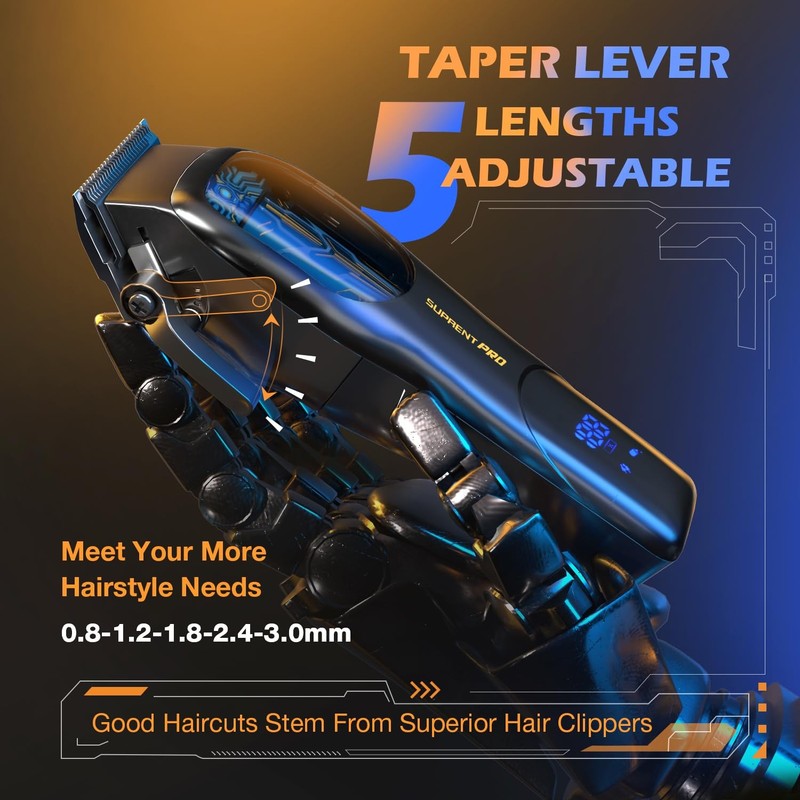 Professional Hair Clippers for Men | Brushless Motor & DLC Ceramic Blade Set3