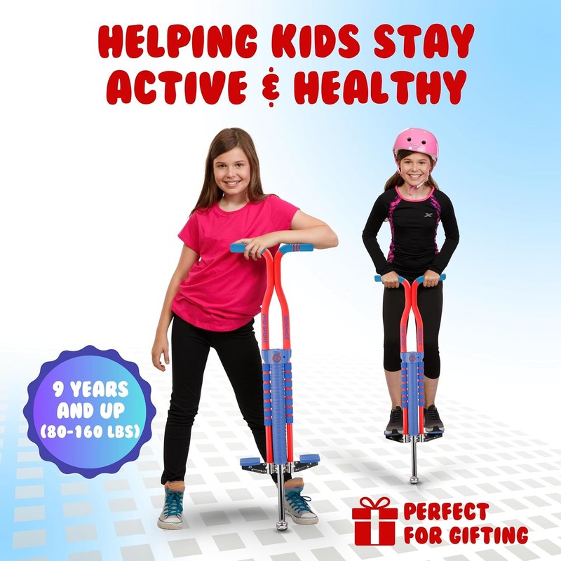 Pogo Stick for Kids - Pogo Sticks for Ages 9 and Up, 80 to 160 Lbs - Pro Sport E5