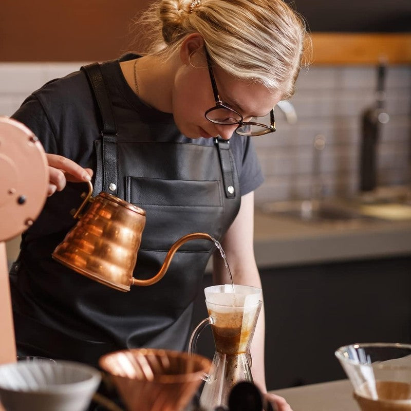 Gooseneck Coffee Kettle 1.2L 40Oz Stainless Steel Copper Pour Over5