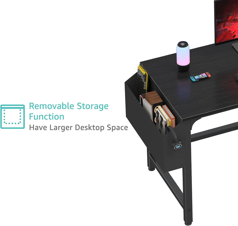 Computer Desk with File Drawers Cabinet, 47 Inch Reversible Home Office Desks wi6