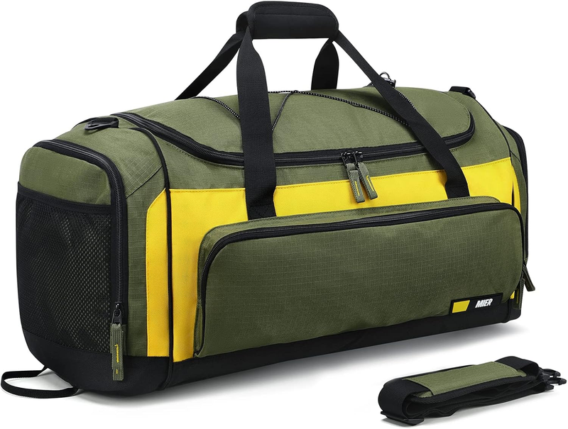 60L Large Gym Duffle Bag Shoes Compartment Lightweight Travel Fitness7